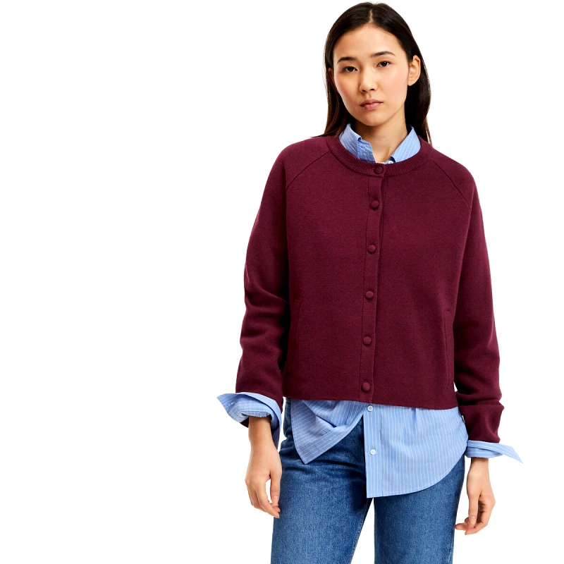 La Redoute Collections Κοντή ζακέτα με λεπτή πλέξη