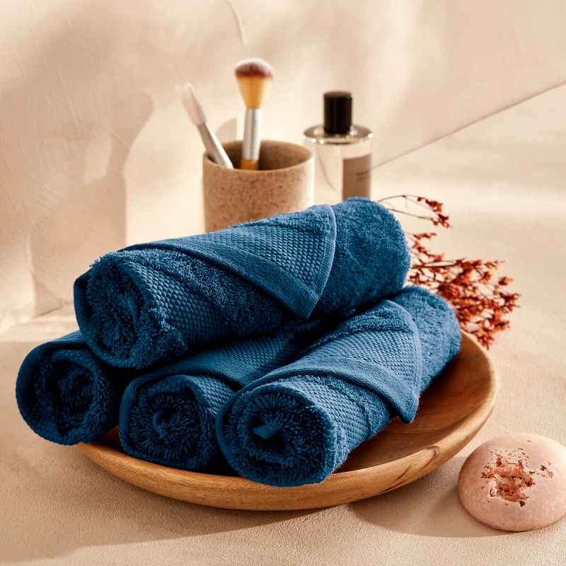 La Redoute Interieurs Σετ 4 πετσέτες χεριών από αιγυπτιακό βαμβάκι 40x40 cm