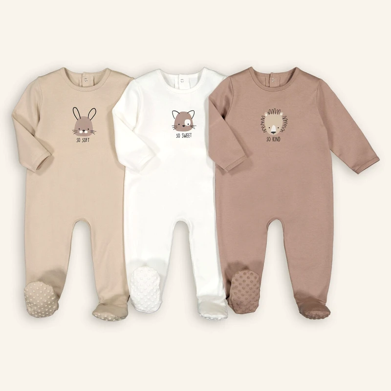 La Redoute Collections Σετ 3 πιτζαμάκια από ιντερλόκ