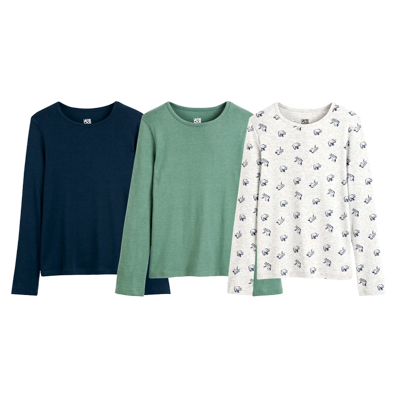 La Redoute Collections Σετ 3 ριμπ φανελάκια