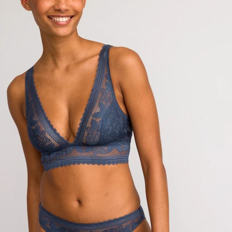 La Redoute Collections Σουτιέν bralette από δαντέλα χωρίς μπανέλες