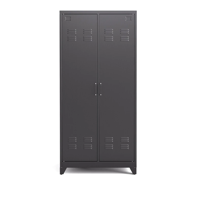 La Redoute Interieurs Hiba μεταλλική δίφυλλη ντουλάπα Μ50xΠ85xΥ180cm