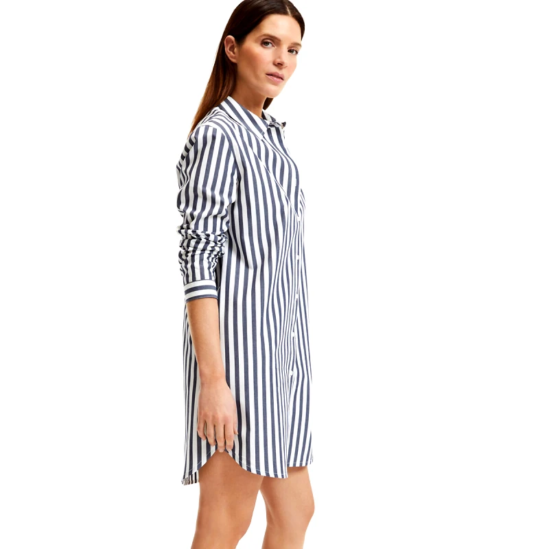 La Redoute Collections Ριγέ νυχτικό από ποπλίνα