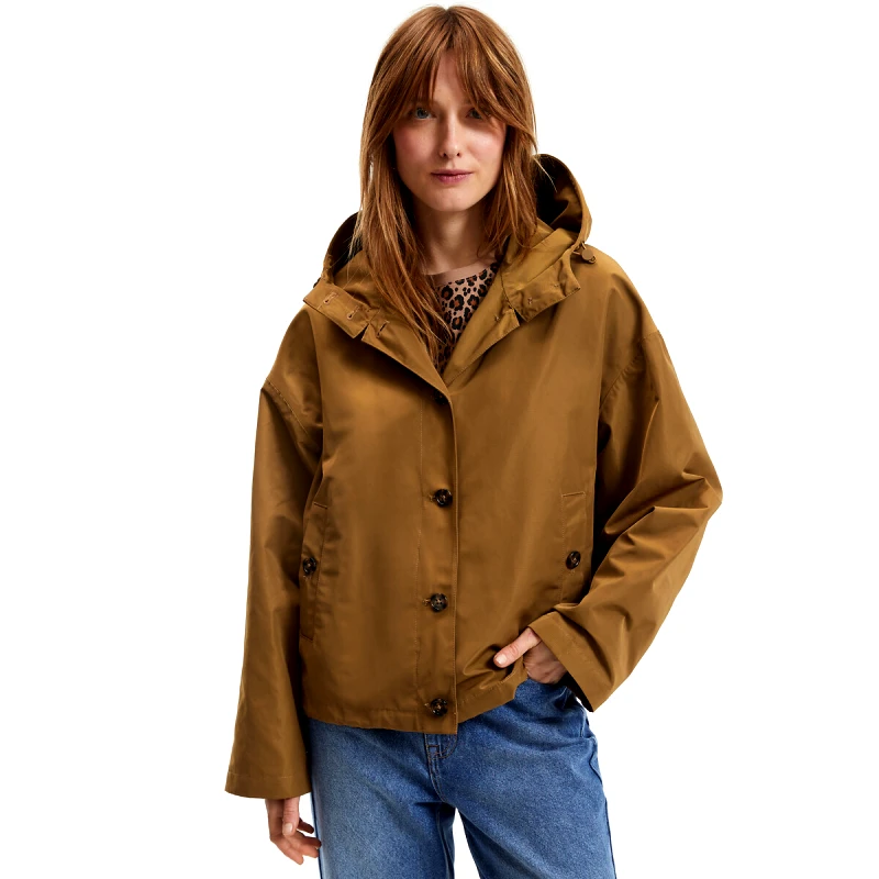 La Redoute Collections Αντιανεμικό μπουφάν με κουκούλα