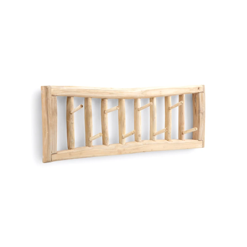 La Redoute Interieurs Κρεμάστρα τοίχου από ξύλο teak Μ11xΠ70xΥ25cm