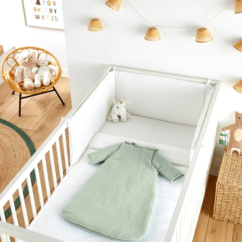 La Redoute Interieurs Υπνόσακος με αφαιρούμενα μανίκια από βαμβακερή γάζα 0/6 μηνών