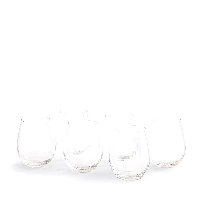 La Redoute Interieurs Σετ 6 γυάλινα ποτήρια με ραβδώσεις