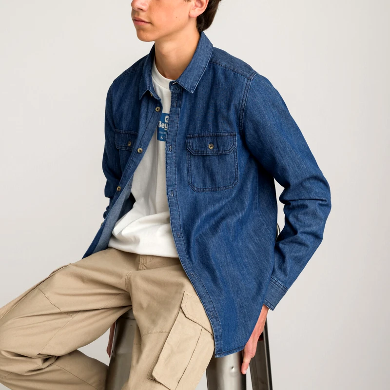 La Redoute Collections Τζιν πουκάμισο