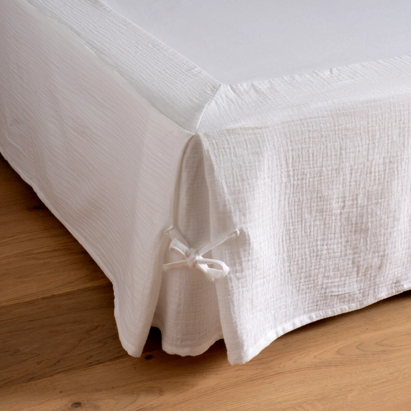 La Redoute Interieurs Κάλυμμα βάσης κρεβατιού από βαμβακερή γάζα 90x190 cm