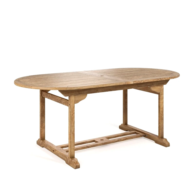 La Redoute Interieurs Τραπέζι teak 8 έως 14 ατόμων με 2 προεκτάσεις