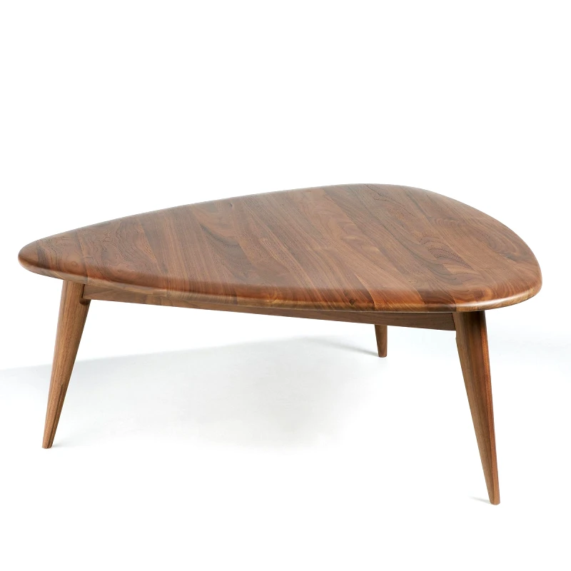 AM.PM Μικρό τραπέζι σαλονιού από συμπαγές ξύλο καρυδιάς Μ81xΠ83xΥ33cm