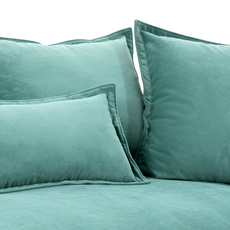 La Redoute Interieurs Ανάκλιντρο από βελούδο για αριστερή γωνία Μ96xΠ192xΥ90cm