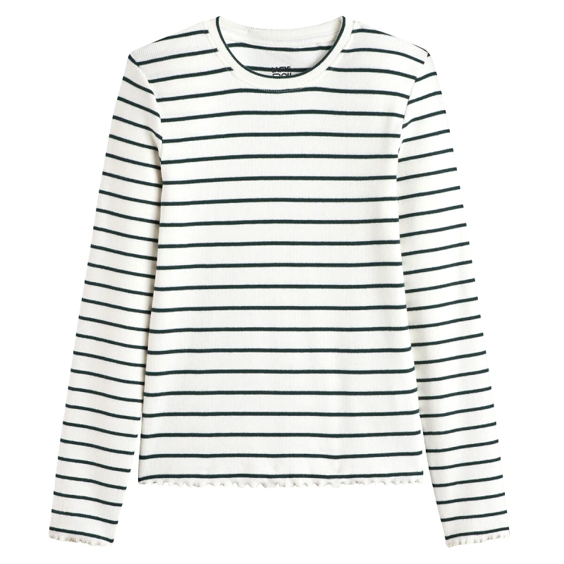 La Redoute Collections Μακρυμάνικη ριγέ μπλούζα