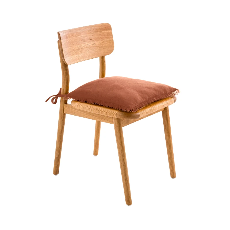 La Redoute Interieurs Βαμβακερό κάλυμμα καρέκλας με ψαθωτή ύφανση