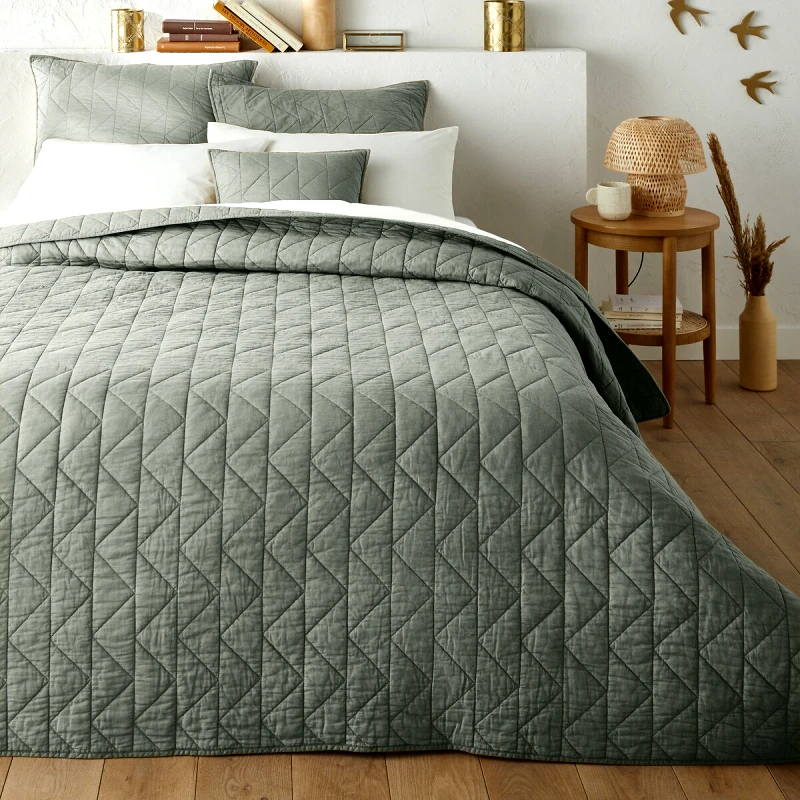 La Redoute Interieurs Καπιτονέ κουβερλί ZIG ZAG από 100% βαμβάκι 150x150 cm
