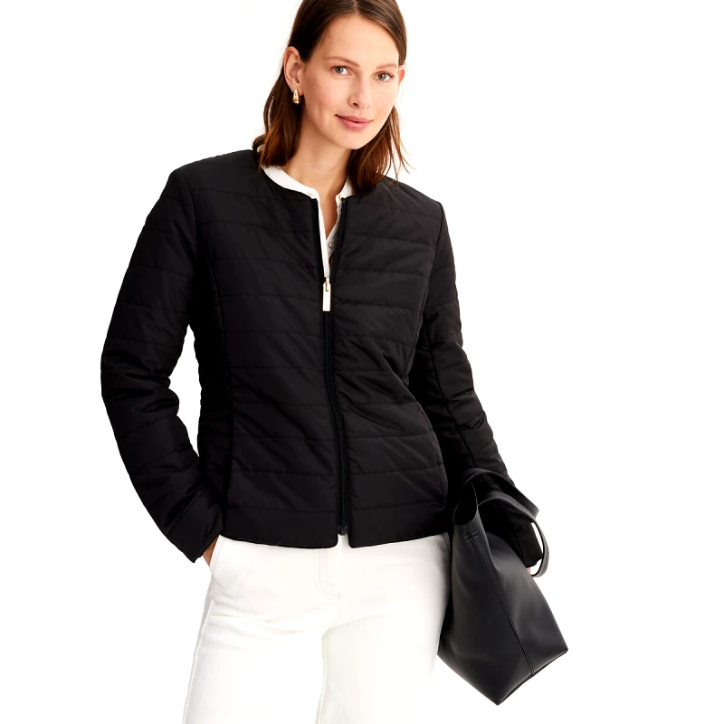 ANNE WEYBURN Κοντό καπιτονέ μπουφάν με φερμουάρ