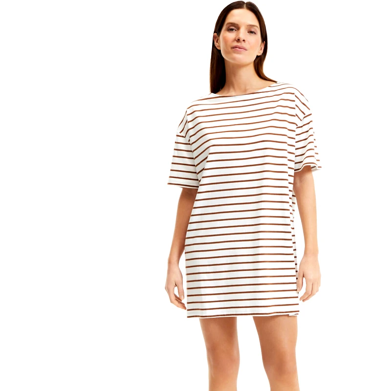 SO'HOME Βαμβακερό ριγέ νυχτικό