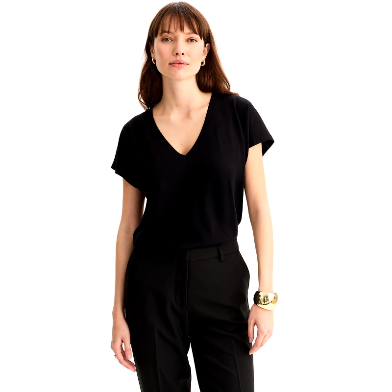 ANNE WEYBURN Κοντομάνικη μπλούζα με V