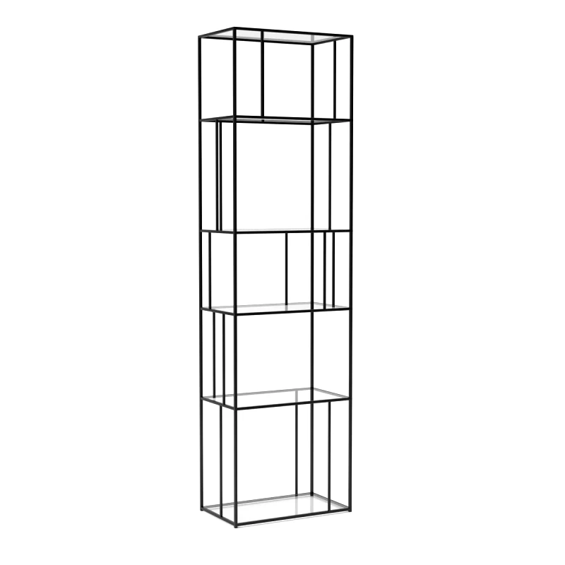 AM.PM Μεταλλική και γυάλινη βιβλιοθήκη Parallel Μ30xΠ50xΥ180cm