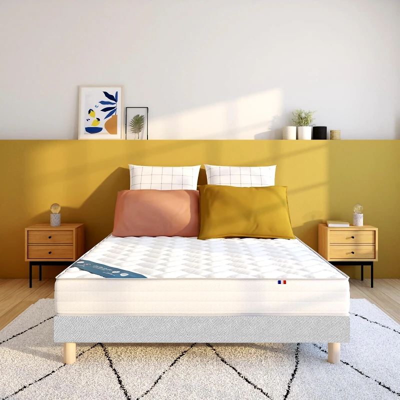 La Redoute Interieurs Σετ στρώμα με ελατήρια + βάση κρεβατιού 90x190 cm