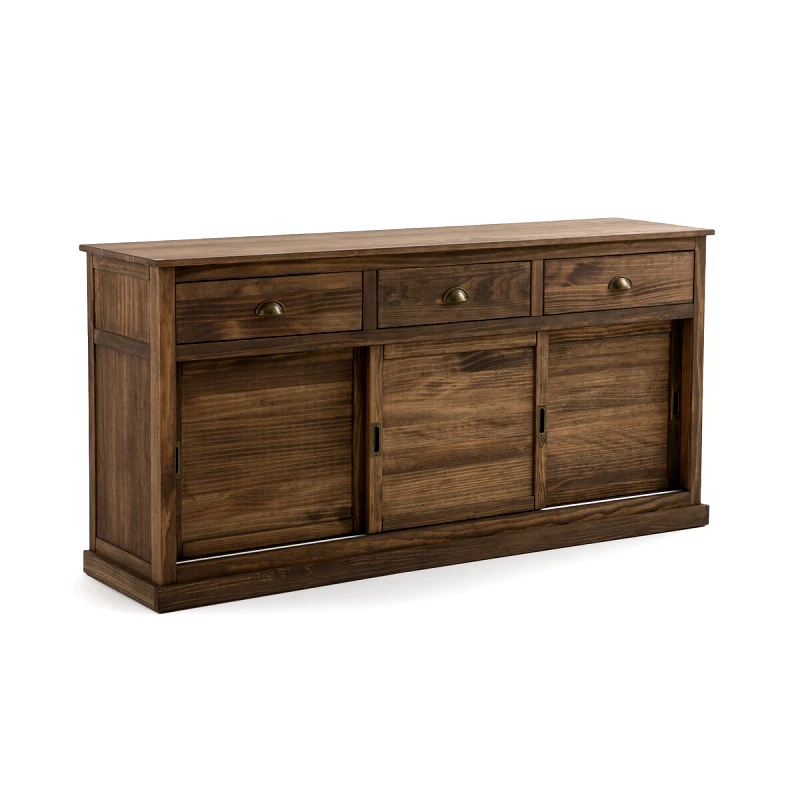 La Redoute Interieurs Μπουφές από μασίφ ξύλο πεύκου με 3 πόρτες και 3 συρτάρια