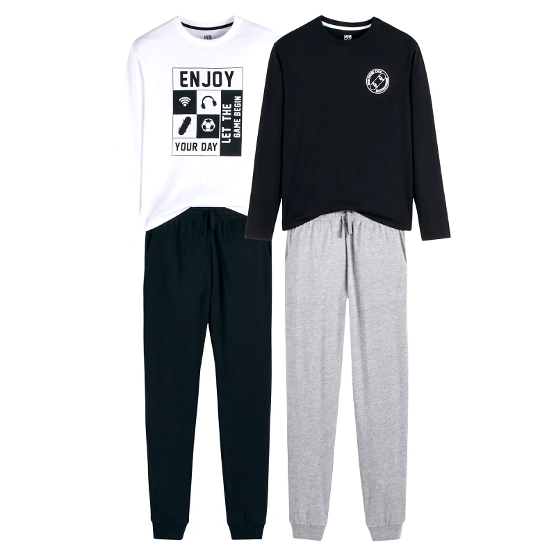 La Redoute Collections Σετ 2 βαμβακερές πιτζάμες με στάμπες