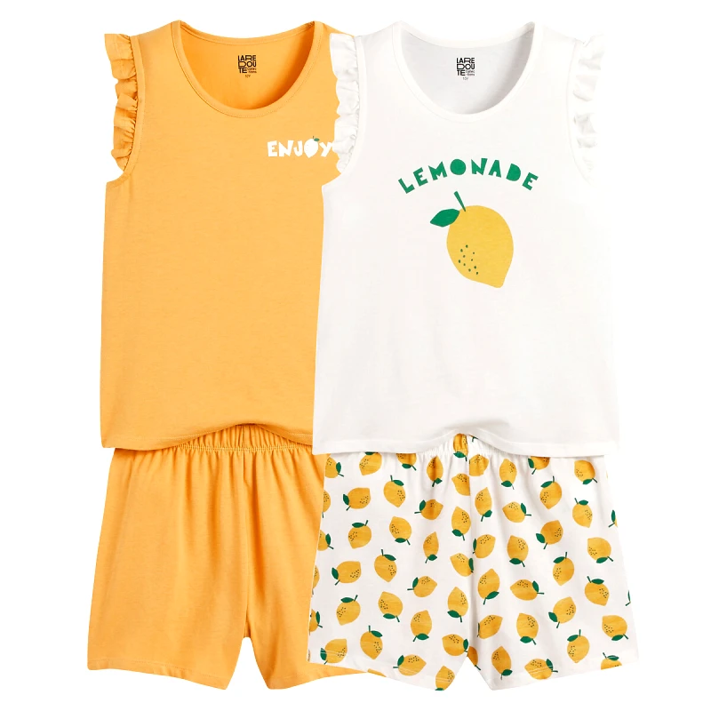 La Redoute Collections Σετ 2 πιτζάμες με σορτς