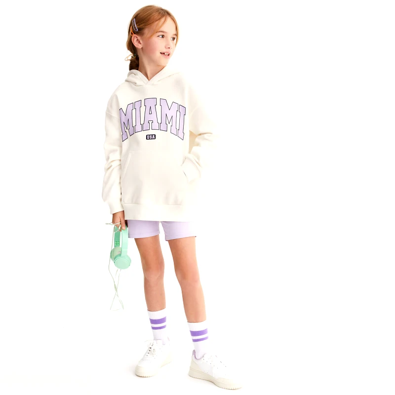 La Redoute Collections Σύνολο φούτερ με κουκούλα και ποδηλατικό κολάν