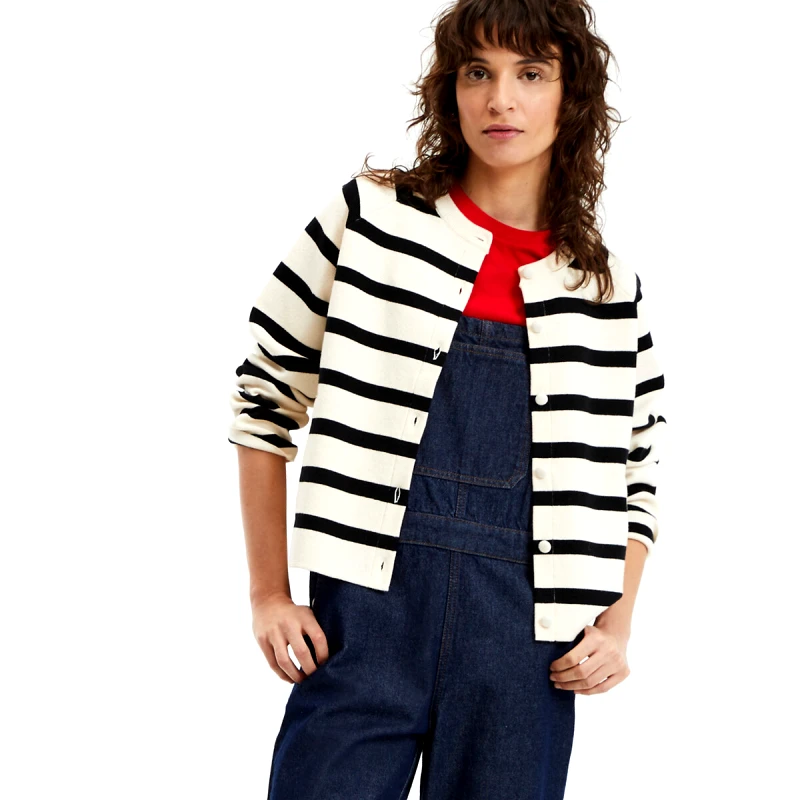 La Redoute Collections Κοντή ζακέτα με λεπτή πλέξη