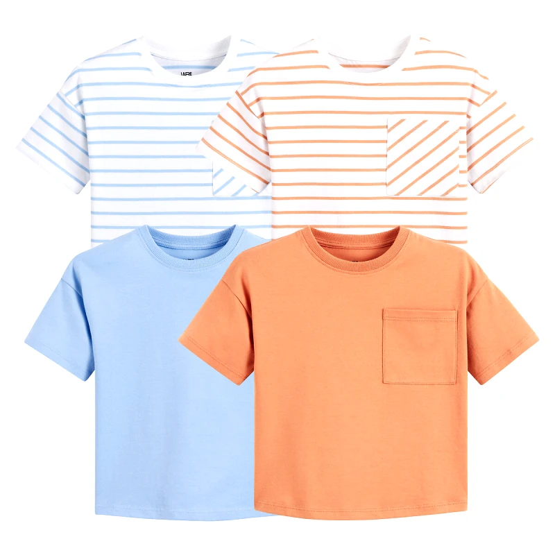 La Redoute Collections Σετ 4 T-shirt με στρογγυλή λαιμόκοψη