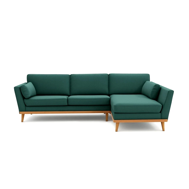 La Redoute Interieurs Γωνιακός καναπές από βαμβάκι πολυέστερ Μ170xΠ269xΥ85cm