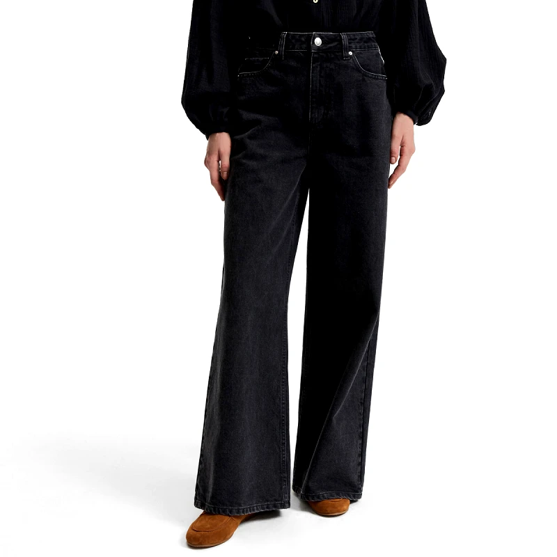 La Redoute Collections Ψηλόμεσο πολύ φαρδύ τζιν