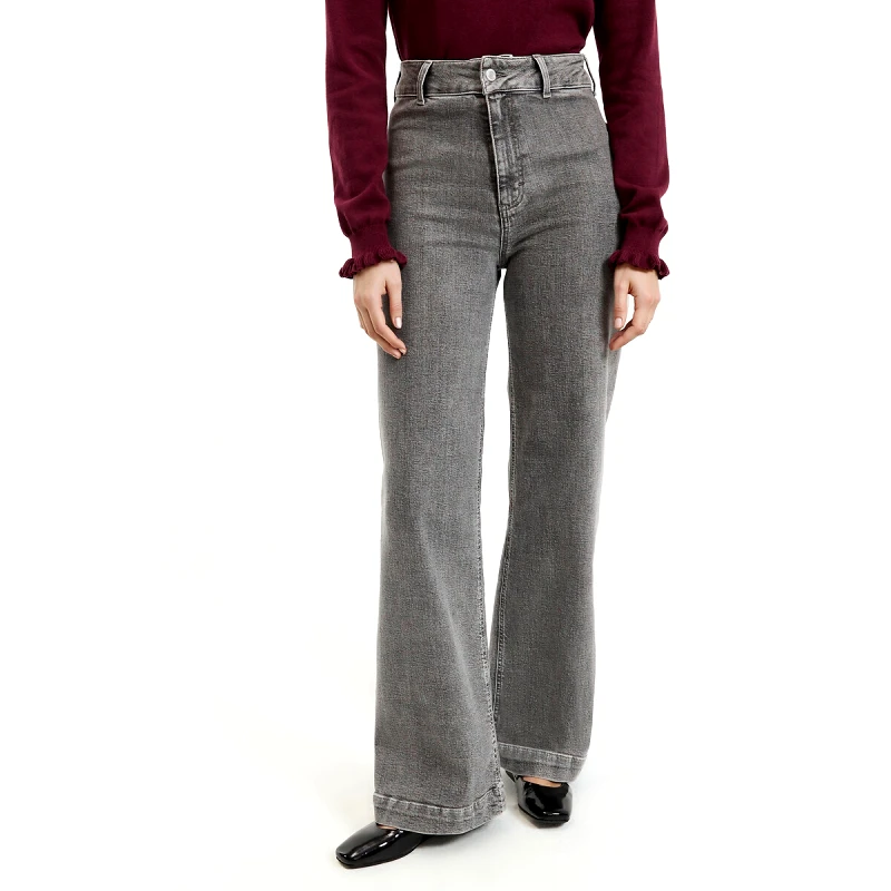 La Redoute Collections Ψηλόμεσο φαρδύ τζιν