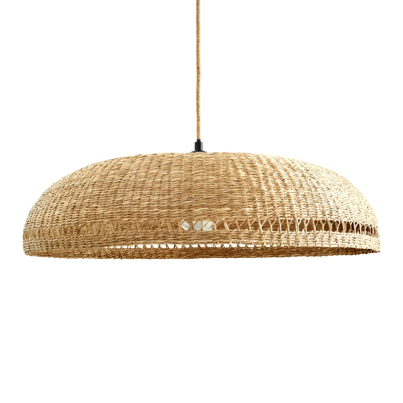 La Redoute Interieurs Φωτιστικό οροφής από ψάθα Δ60 εκ. Μ60xΠ60xΥ15cm