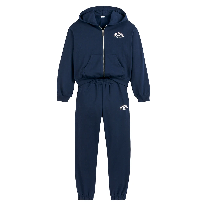 La Redoute Collections Σύνολο φούτερ με κουκούλα και παντελόνι