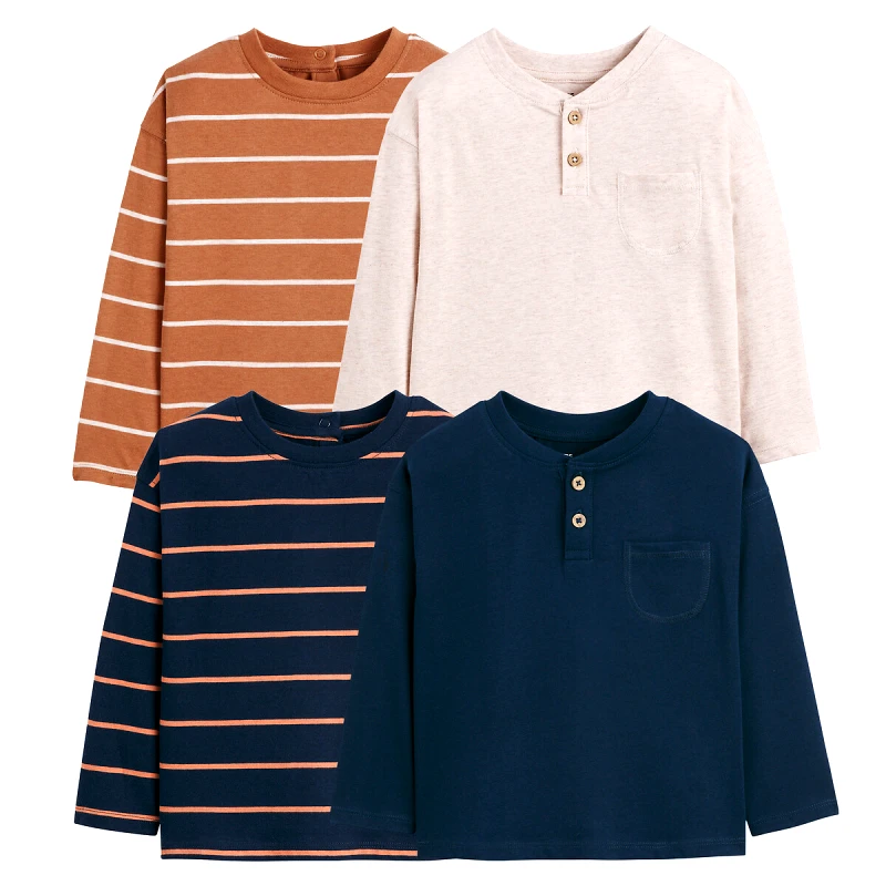 La Redoute Collections Σετ 4 μακρυμάνικες μπλούζες