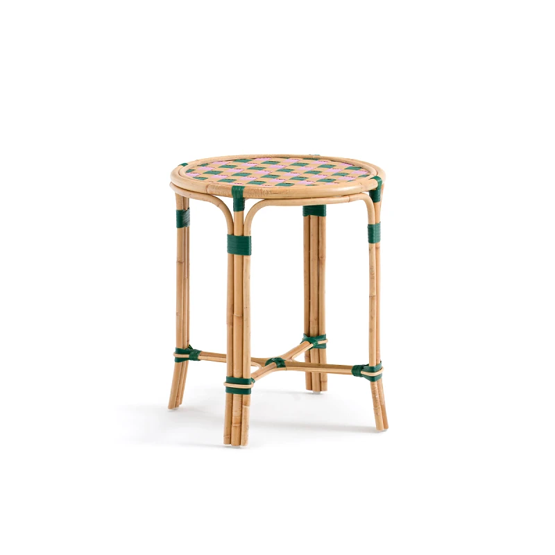 La Redoute Interieurs Βοηθητικό τραπεζάκι από ρατάν και πλεγμένη ρητίνη Μ50xΠ50xΥ57cm