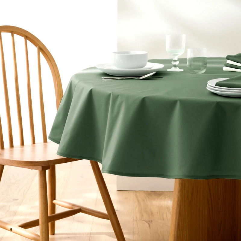 La Redoute Interieurs Βαμβακερό στρογγυλό τραπεζομάντηλο με απαλή υφή 160 cm