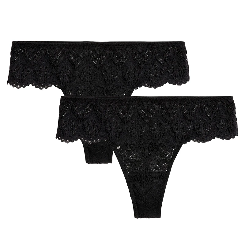 La Redoute Collections Σετ 2 τάνγκα από δαντέλα