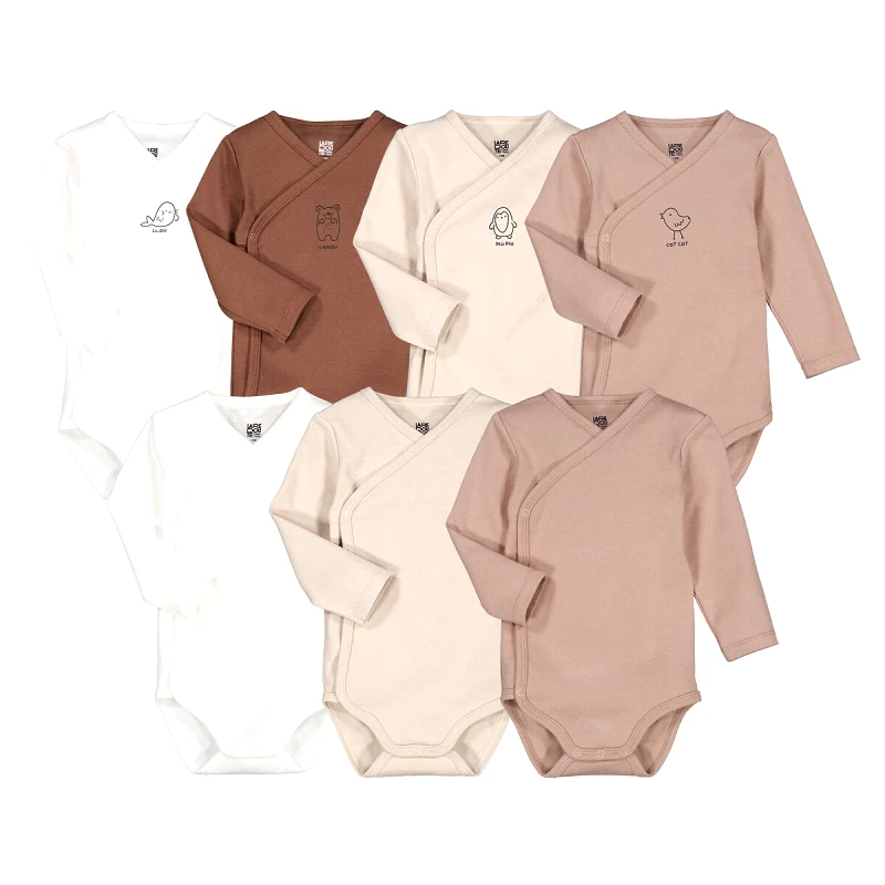 La Redoute Collections Σετ 7 κορμάκια με μακριά μανίκια