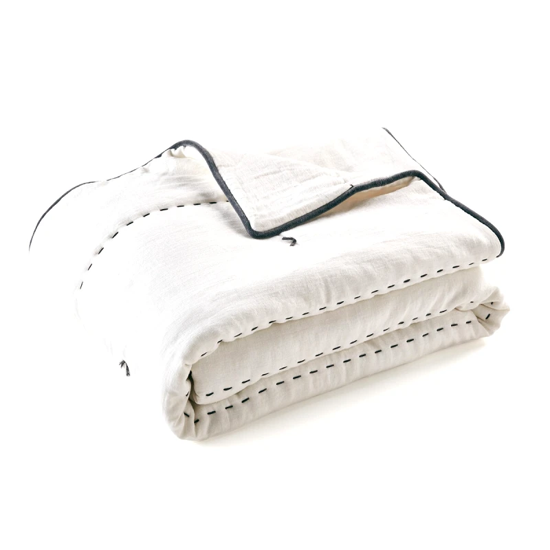 AM.PM Κουβερλί από προπλυμένο λινό 80x240 cm