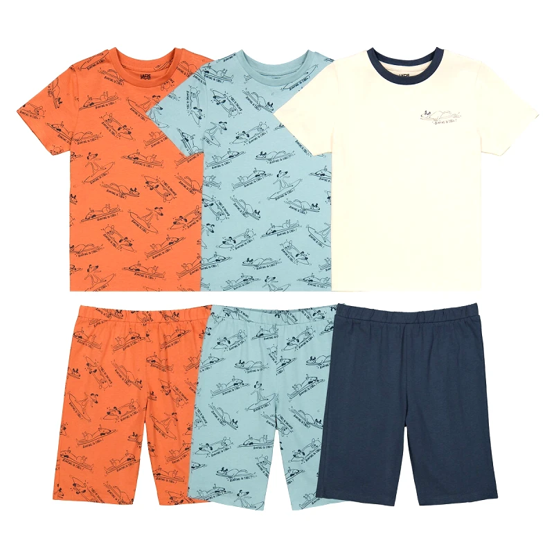 La Redoute Collections Σετ 3 πιτζάμες με σορτς