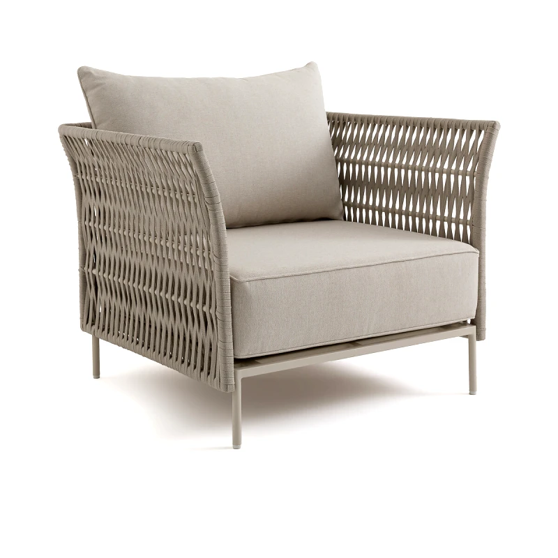 AM.PM Πολυθρόνα κήπου από πλεγμένες λωρίδες