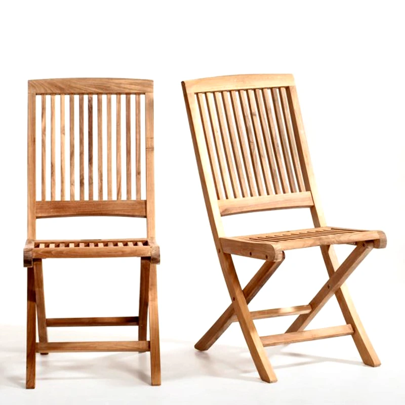 La Redoute Interieurs Σετ 2 πτυσσόμενες καρέκλες από ξύλο teak