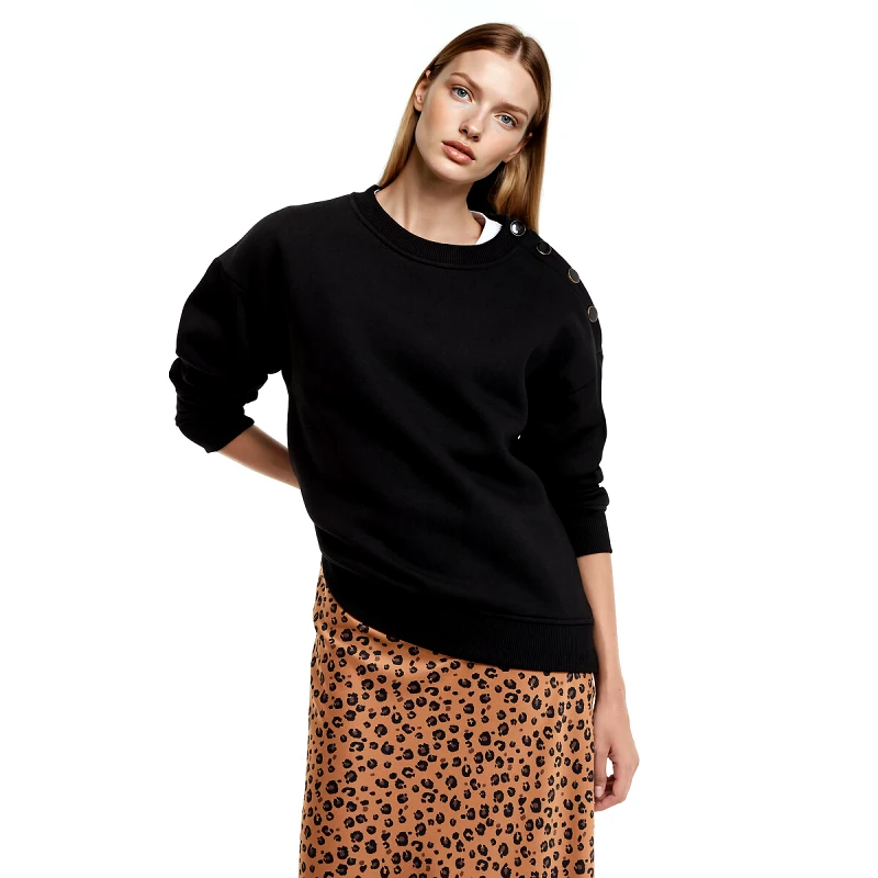 La Redoute Collections Φούτερ με στρογγυλή λαιμόκοψη