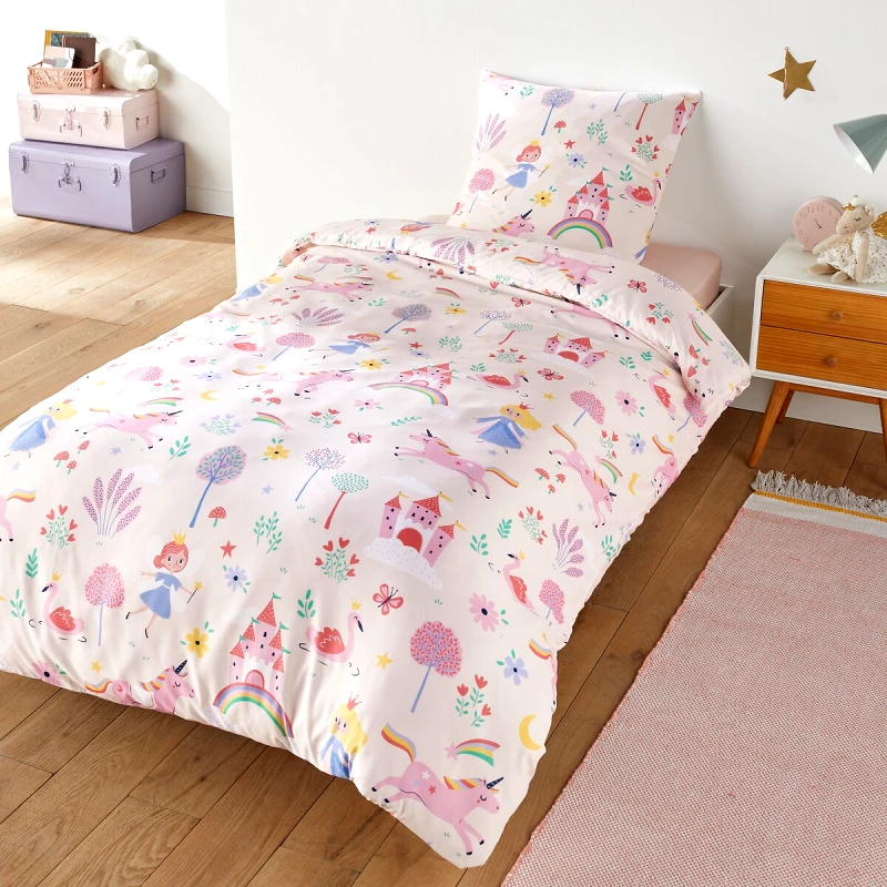 SO'HOME Σετ παπλωματοθήκης από ανακυκλωμένες μικροΐνες με τετράγωνη μαξιλαροθήκη 140x200 cm