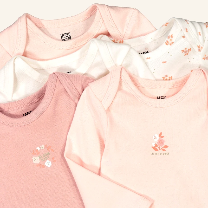 La Redoute Collections Σετ 5 κορμάκια με μακριά μανίκια