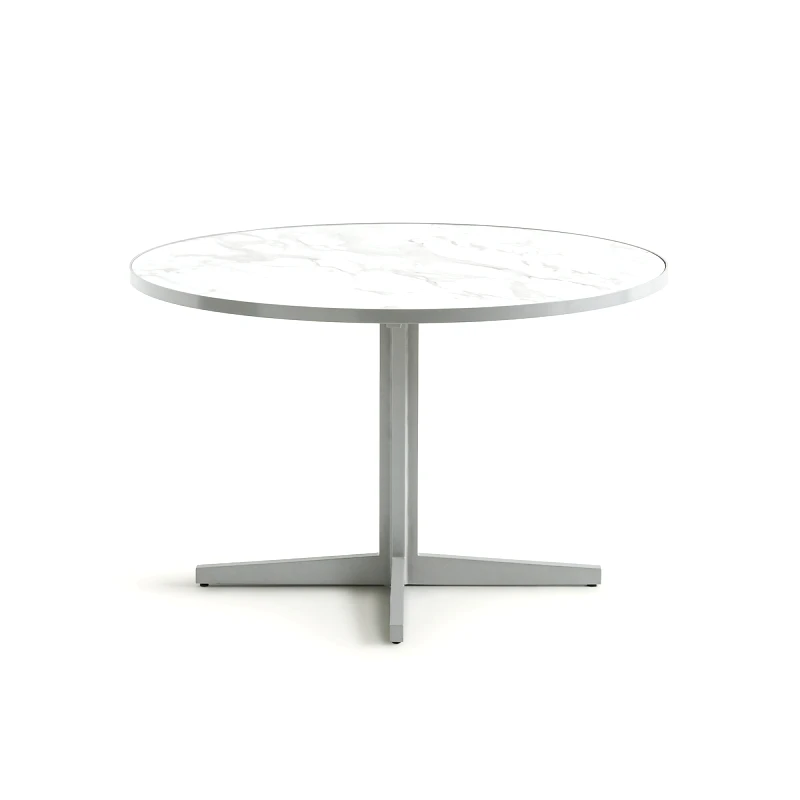 AM.PM Τραπέζι κήπου στρογγυλό από αλουμίνιο Μ120xΠ120xΥ75cm