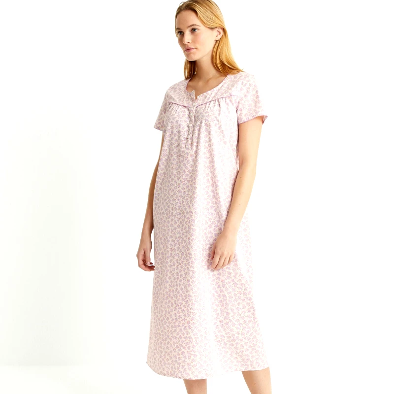 ANNE WEYBURN Κοντομάνικο βαμβακερό νυχτικό