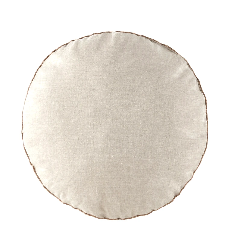 La Redoute Interieurs Στρογγυλό μαξιλαράκι από προπλυμένο λινό Διάμετρος 40cm Δ40cm